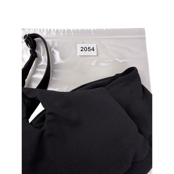 ZAFUL Black One-Shoulder Ribbed Crop Top XL - Picture 8 of 8
